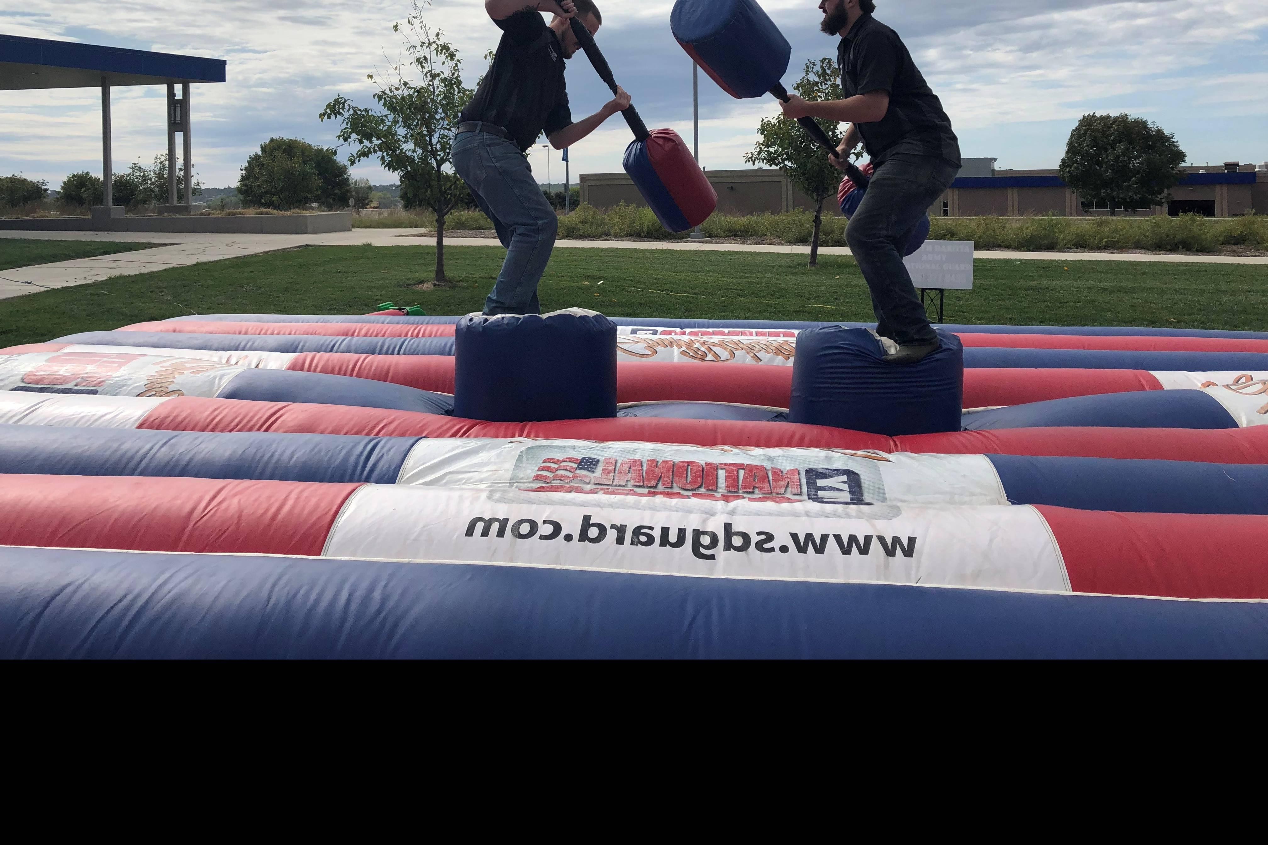 Fall picnic and inflatable